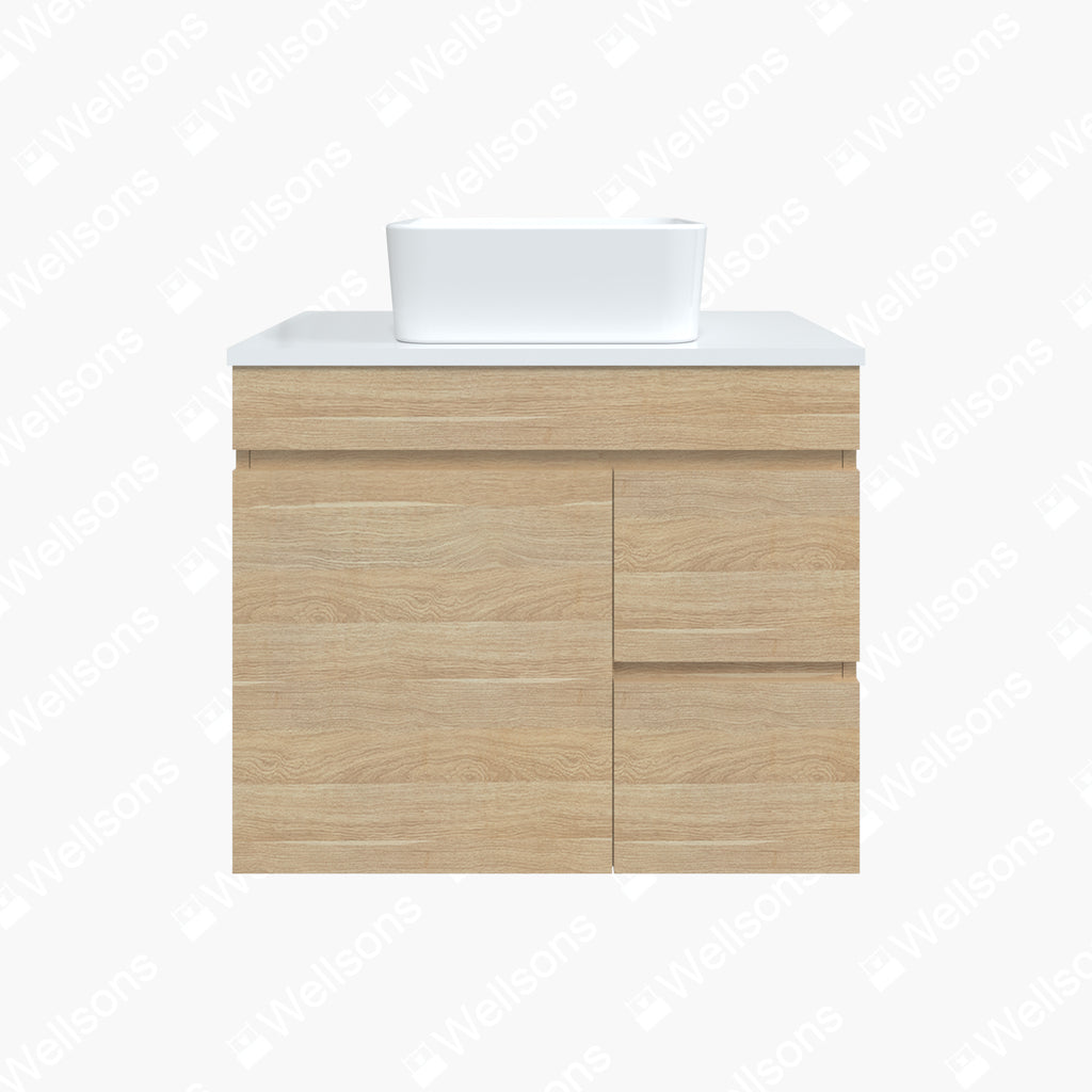 Timberline Bargo Wall Hung Vanity with Silksurface Top & Basin
