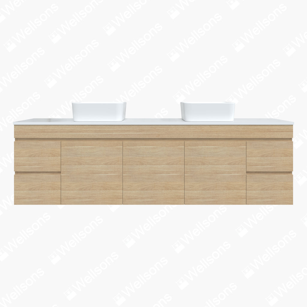 Timberline Bargo Wall Hung Vanity with Silksurface Top & Basin