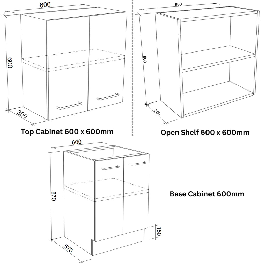 Timberline Custom Laundry Cabinet Package 2182mm