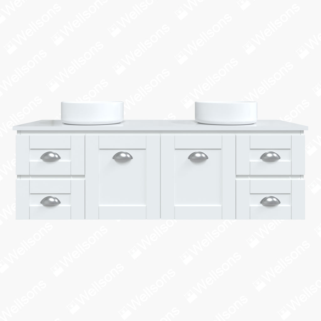Timberline Victoria Wall Hung Vanity with Silksurface Top & Above Counter Basin