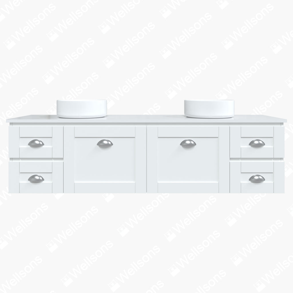 Timberline Victoria Wall Hung Vanity with Silksurface Top & Above Counter Basin