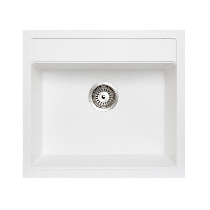 Granite Single Bowl Kitchen Sink 560x510mm - White