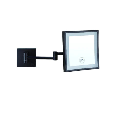 Thermogroup Ablaze 3x Magnification Mirror with Light - Matte Black