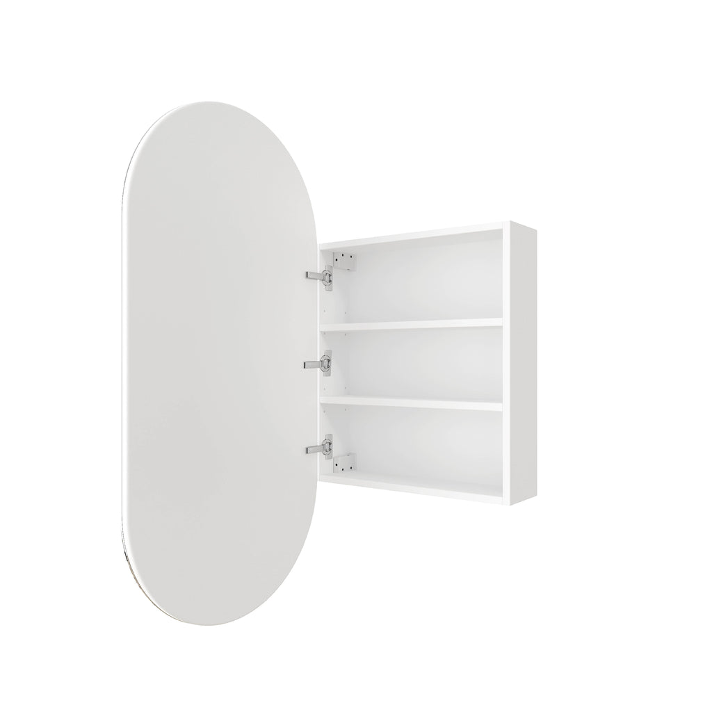 Thermogroup Ablaze Lincoln Pill Mirror Cabinet - White