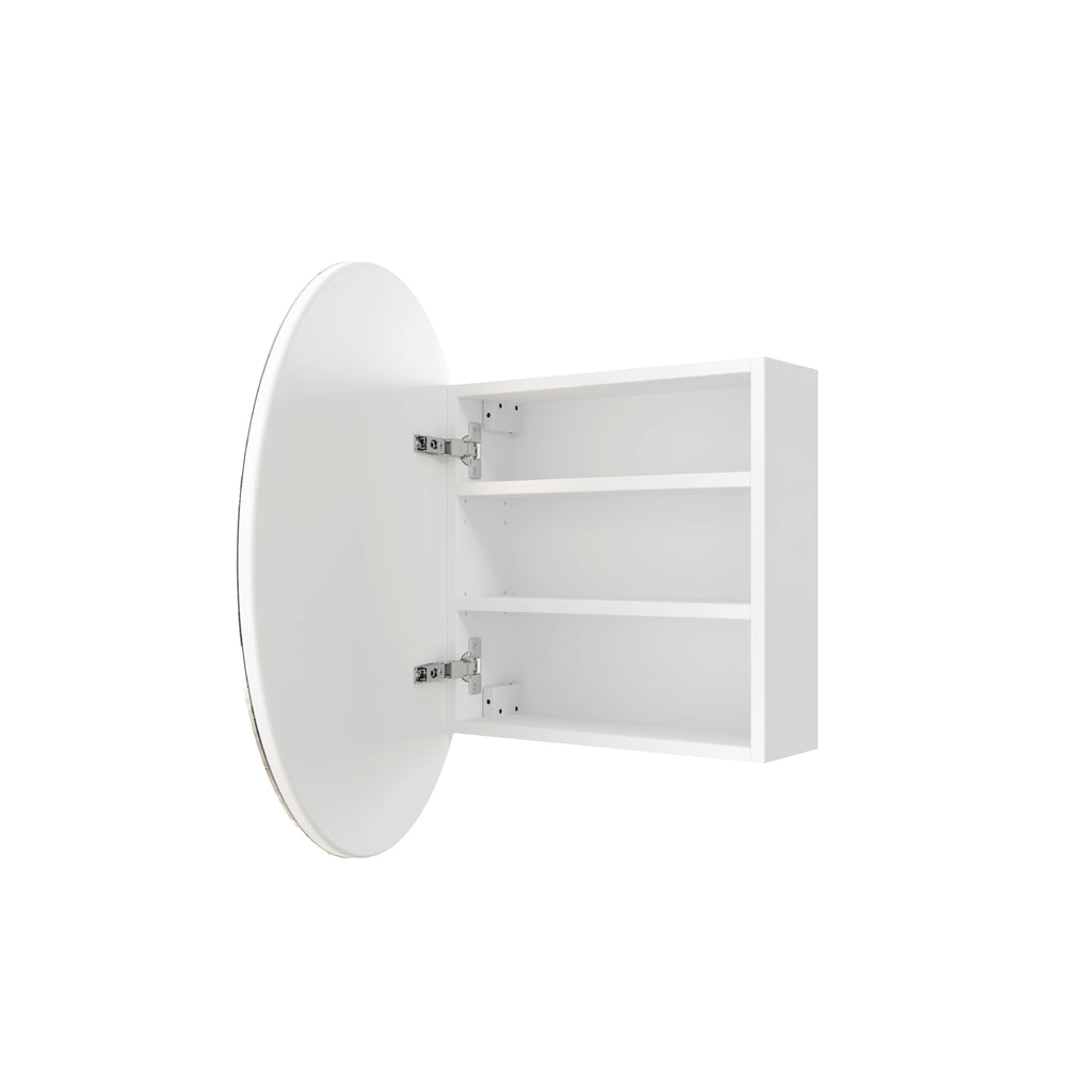 Thermogroup Chelsea Round Mirror Cabinet - White