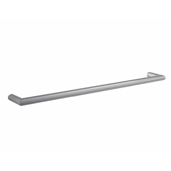 Thermogroup Round Single Bar Heated Towel Rail - Brushed Stainless Steel 832