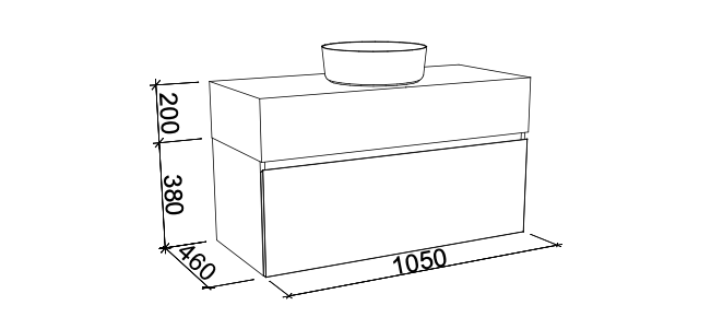 Timberline Kingsley Wall Hung Vanity with Basin - Wellsons