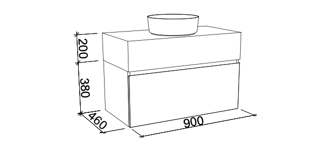 Timberline Kingsley Wall Hung Vanity with Basin - Wellsons