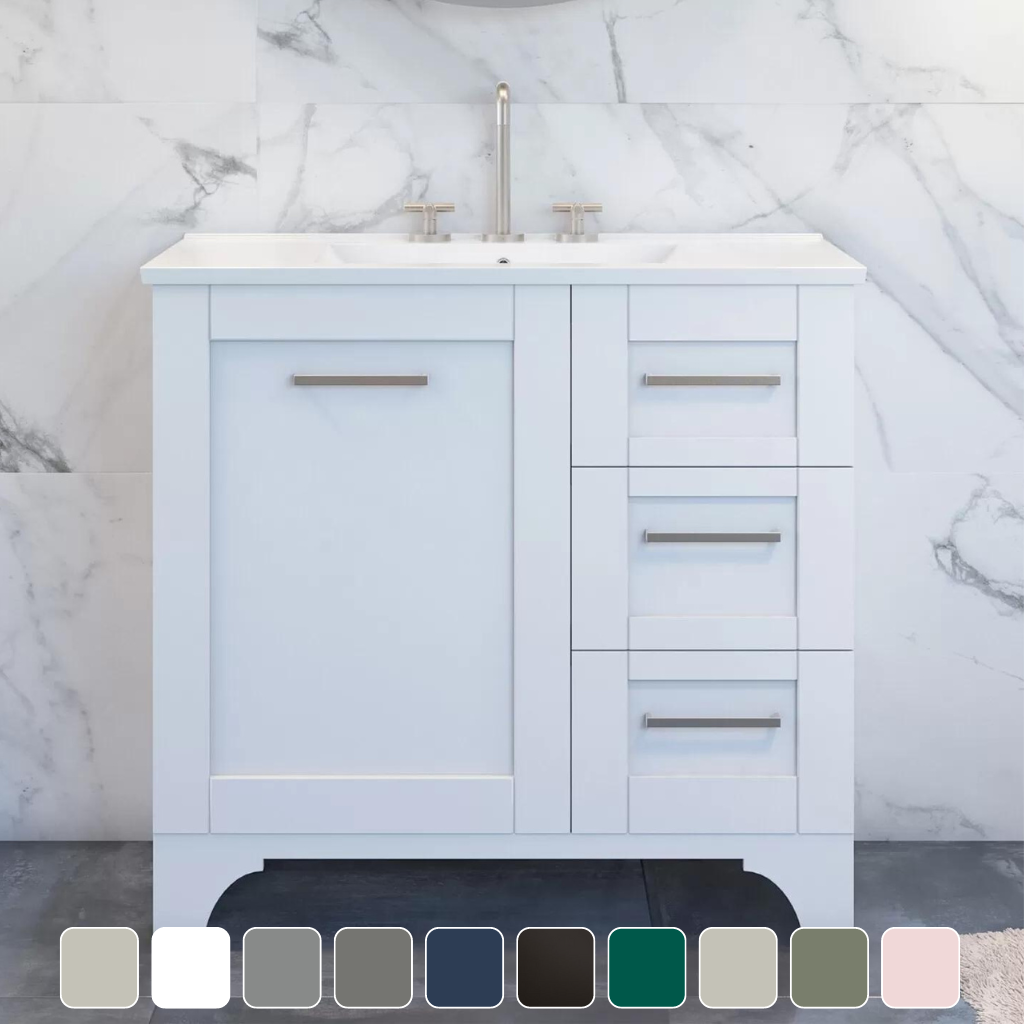 Timberline Windsor Floor Standing Vanity with Alpha Ceramic Top