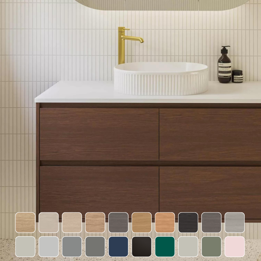 Timberline Grange Wall Hung Vanity with Silksurface Top & Basin