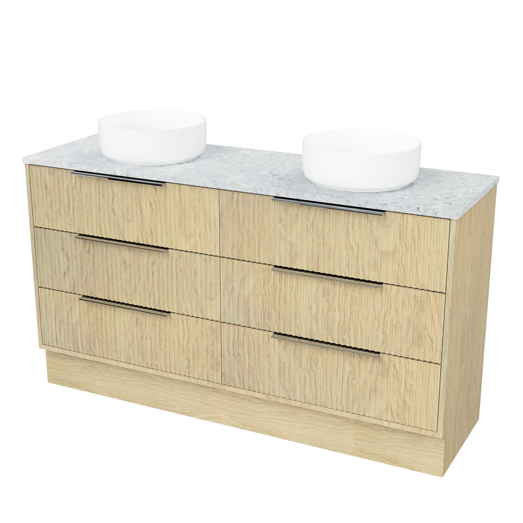 Timberline Emmett Dockland Floor Standing Vanity With Above Counter Basin