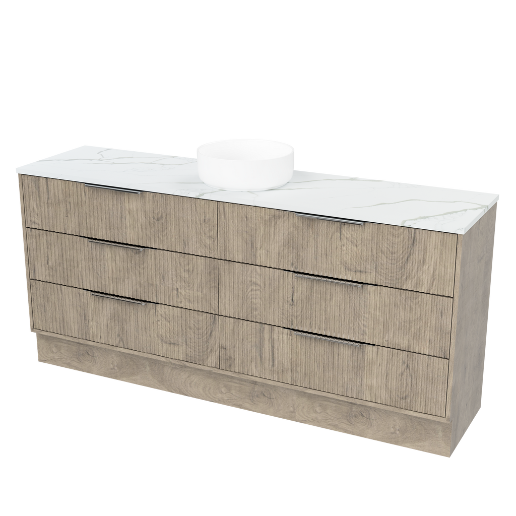 Timberline Emmett Dockland Floor Standing Vanity With Above Counter Basin