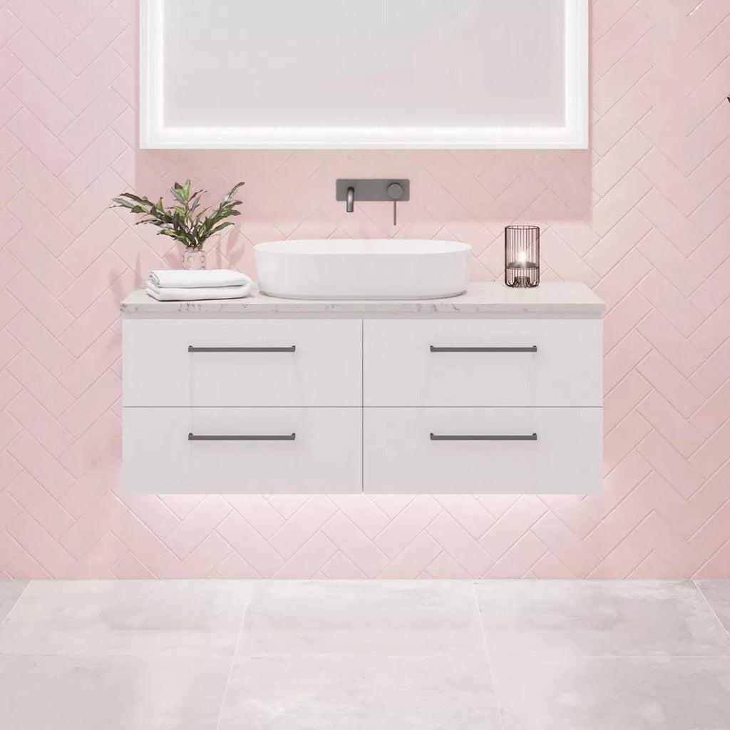 Timberline Ashton Wall Hung Vanity with Silksurface Top & Basin