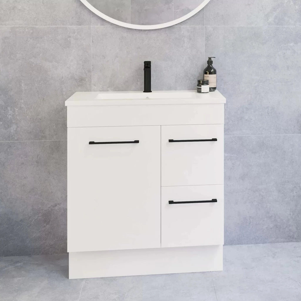 Timberline Ensuite Floor Standing Compact Small Vanity with Acrylic Top