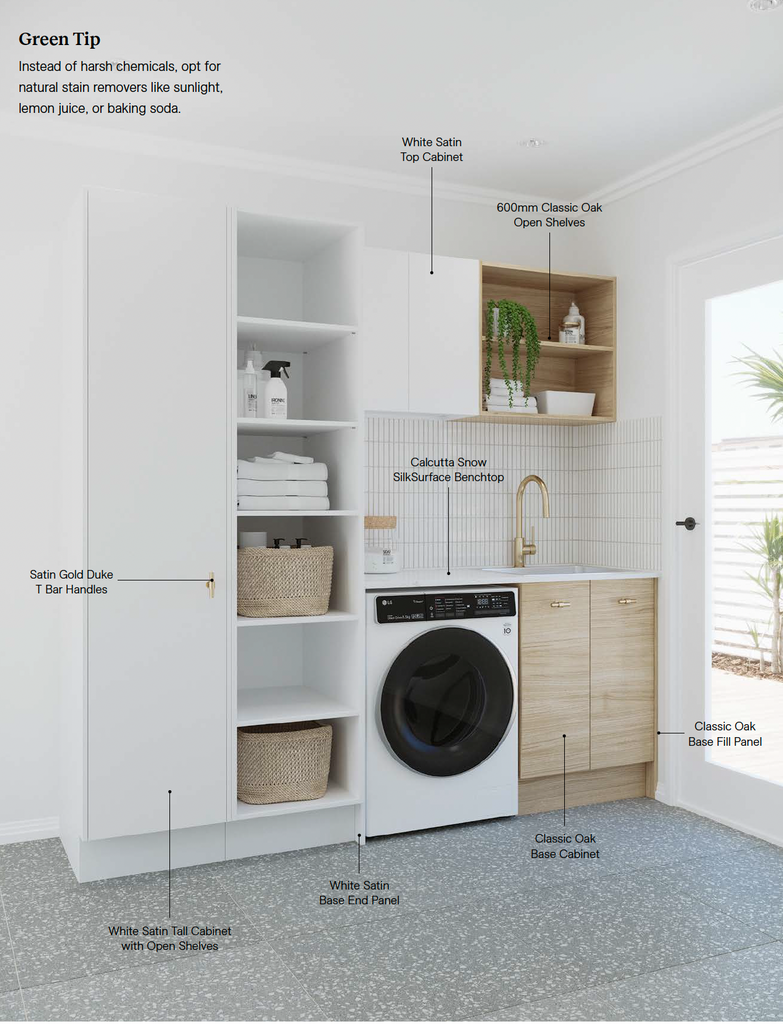 Timberline Custom Laundry Cabinet Package 2182mm