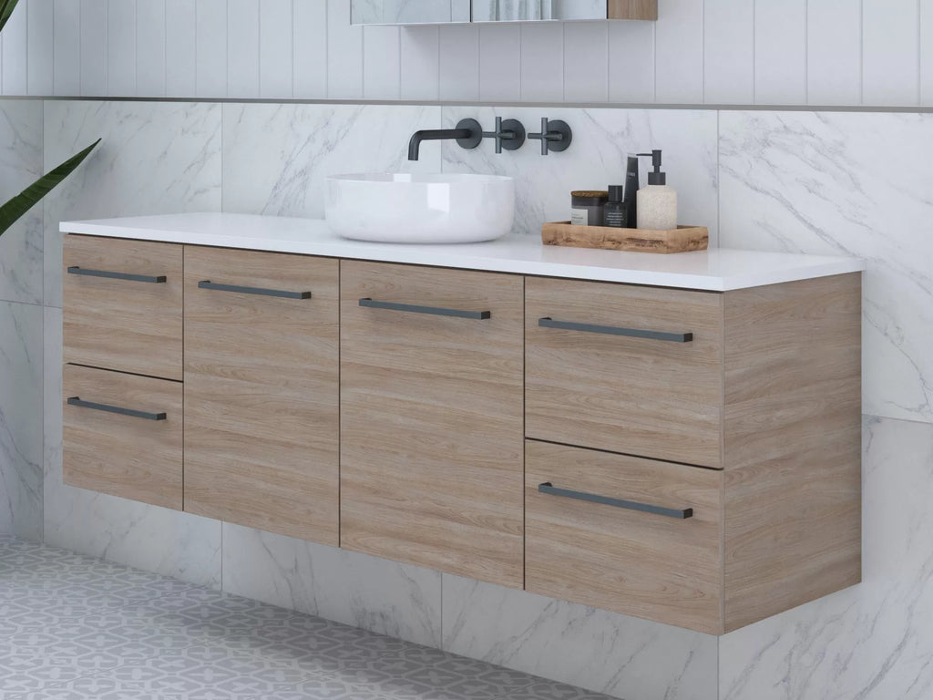 Timberline Nevada Wall Hung Vanity with Silksurface Top & Above Counter Basin