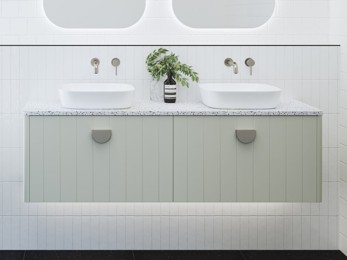 Timberline Saba Wall Hung Vanity With Above Counter Basin – Wellsons