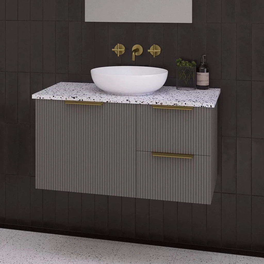 Timberline Victoria Wall Hung Vanity with Silksurface Top & Above Counter Basin