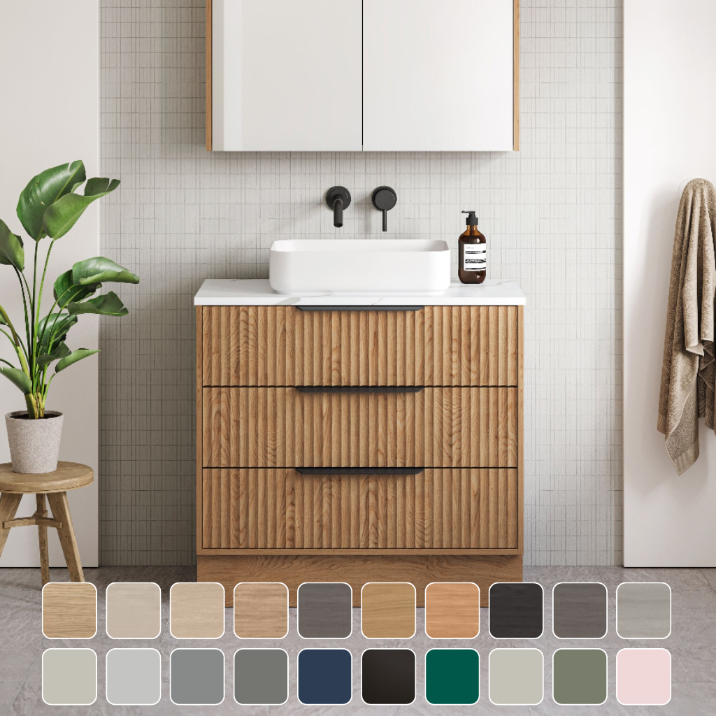 Timberline Emmett Apollo Floor Standing Vanity With Above Counter Basin