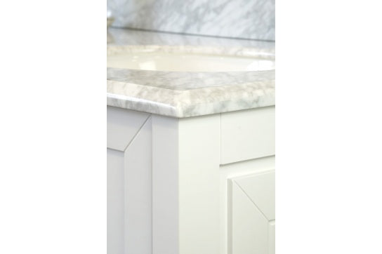 Turner Hastings Coventry 150 x 56 Coventry 75x55 White Vanity with Marble Top