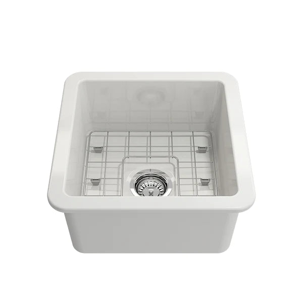 Turner Hastings Cuisine 46x46 Inset-Undermount Fireclay Sink