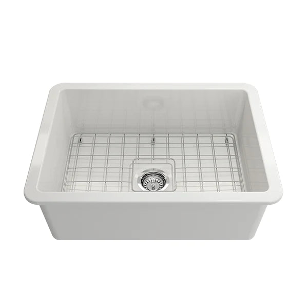 Turner Hastings Cuisine 68x48 Inset / Undermount Fireclay Sink - Gloss White