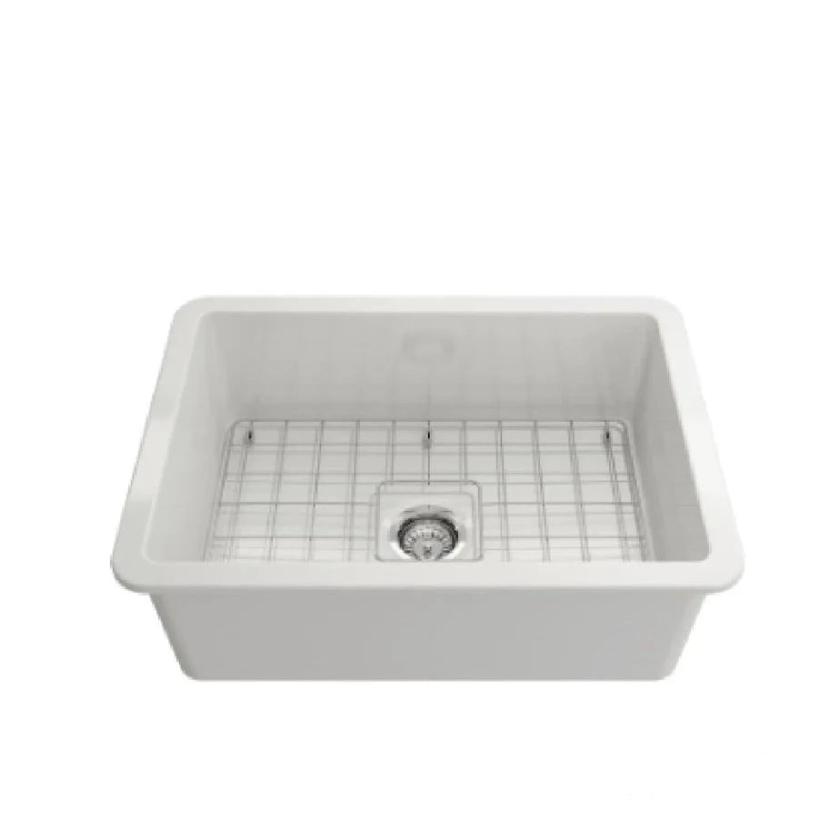 Turner Hastings Cuisine 68x48 Inset / Undermount Fireclay Sink with Overflow