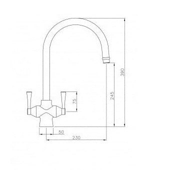Turner Hastings Gosford Double Sink Mixer – Chrome