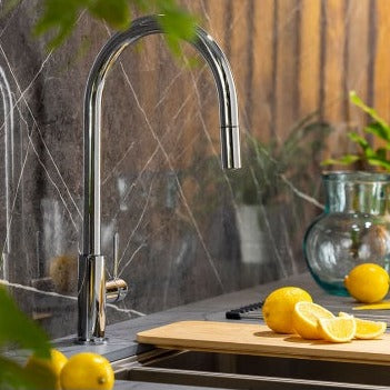 Turner Hastings Naples Pull Out Sink Mixer – Chrome