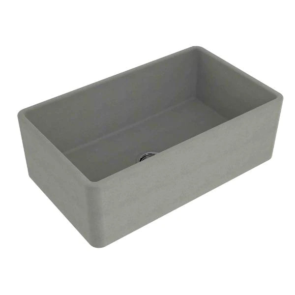 Turner Hastings Novi 75 x 46 Fireclay Concrete Look Butler Sink - Concrete