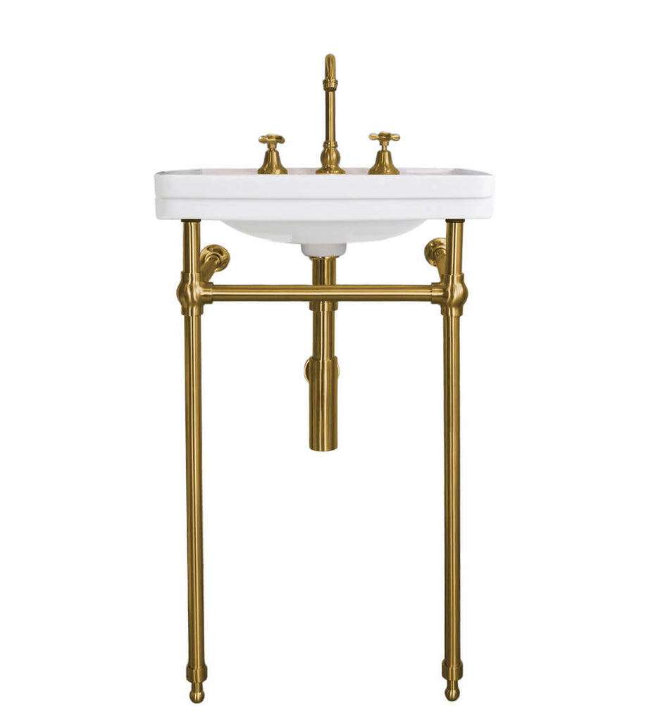Turner Hastings Stafford 58 x 45 Nuovo Basin Stand - Brushed Brass