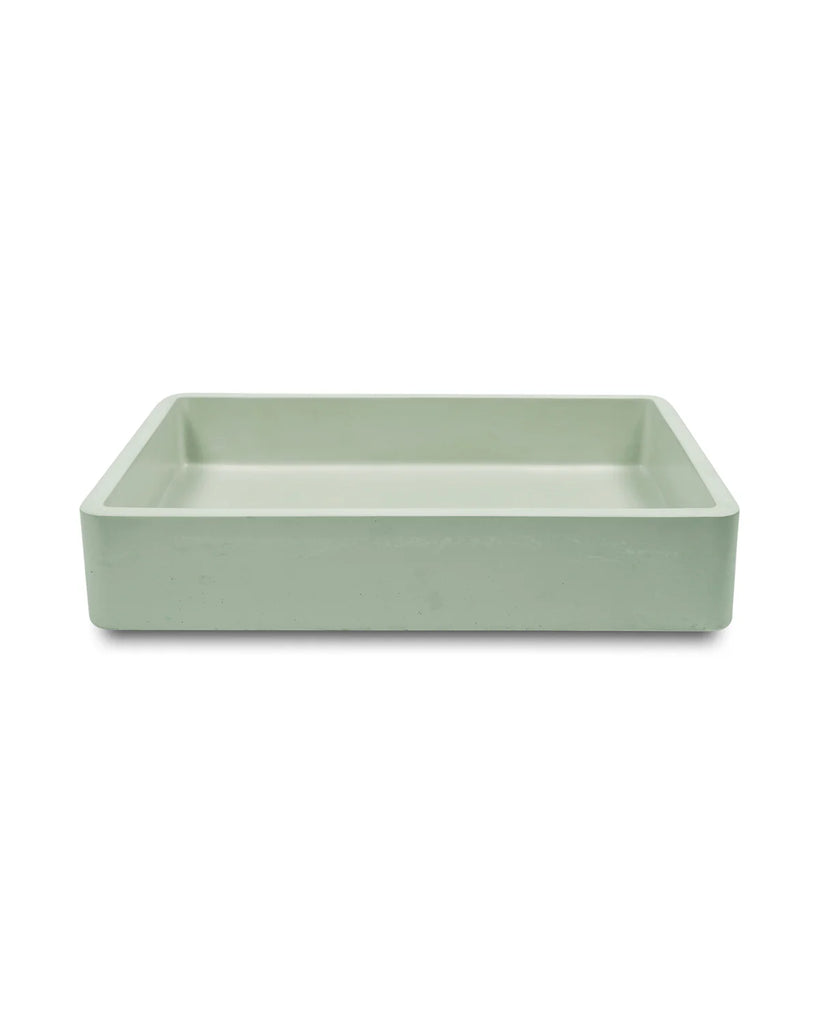 Nood Co Vesl Rectangle Basin Wall Hung - Mint