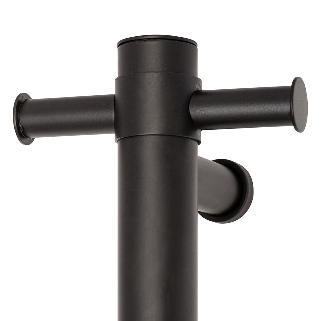 Thermogroup Straight Round Vertical Single Bar - Matte Black