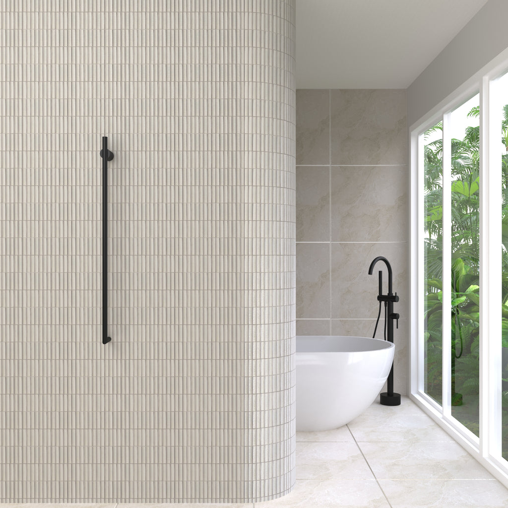Thermogroup Vertical Heated Towel Rail - Matte Black