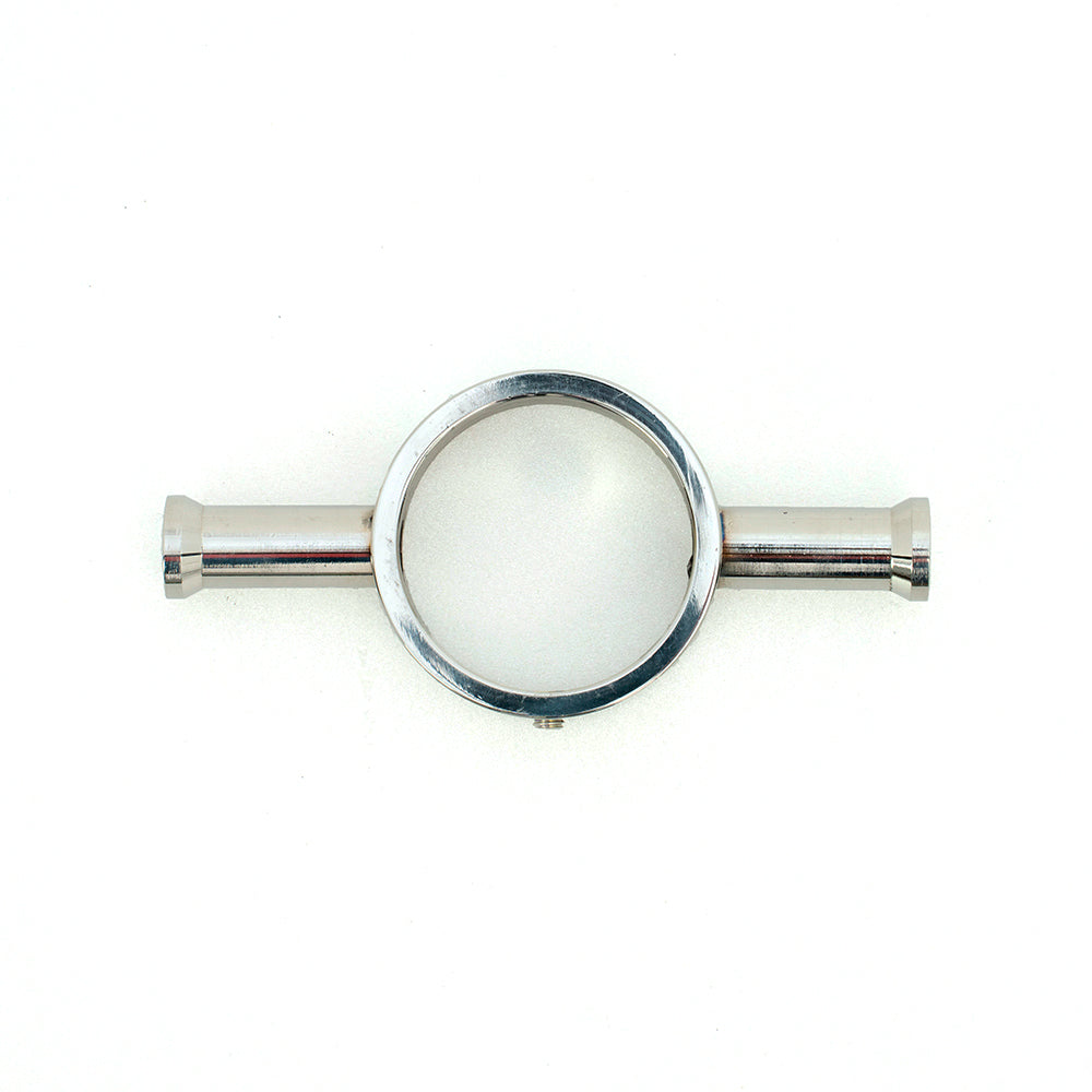 Radiant Heating Vertical Round Bar Hook - Polished Chrome