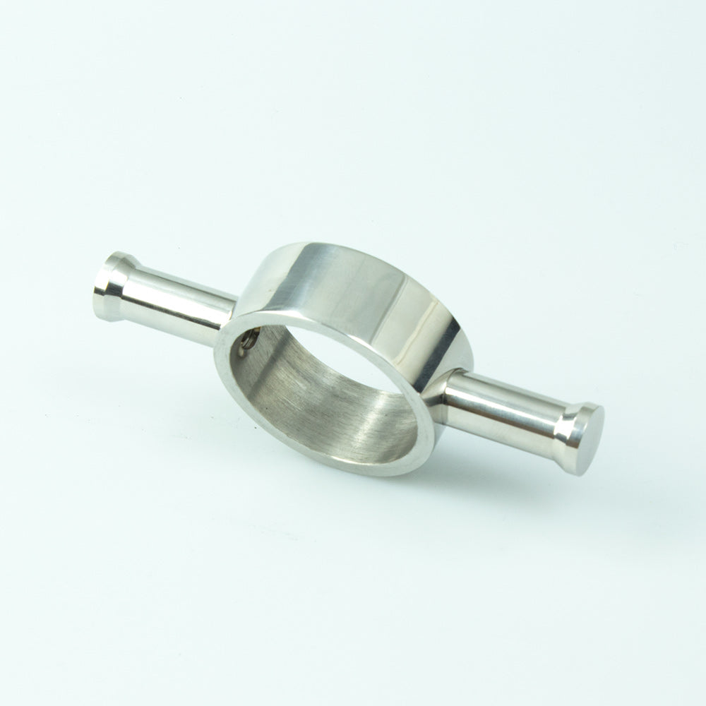 Radiant Heating Vertical Round Bar Hook - Polished Chrome