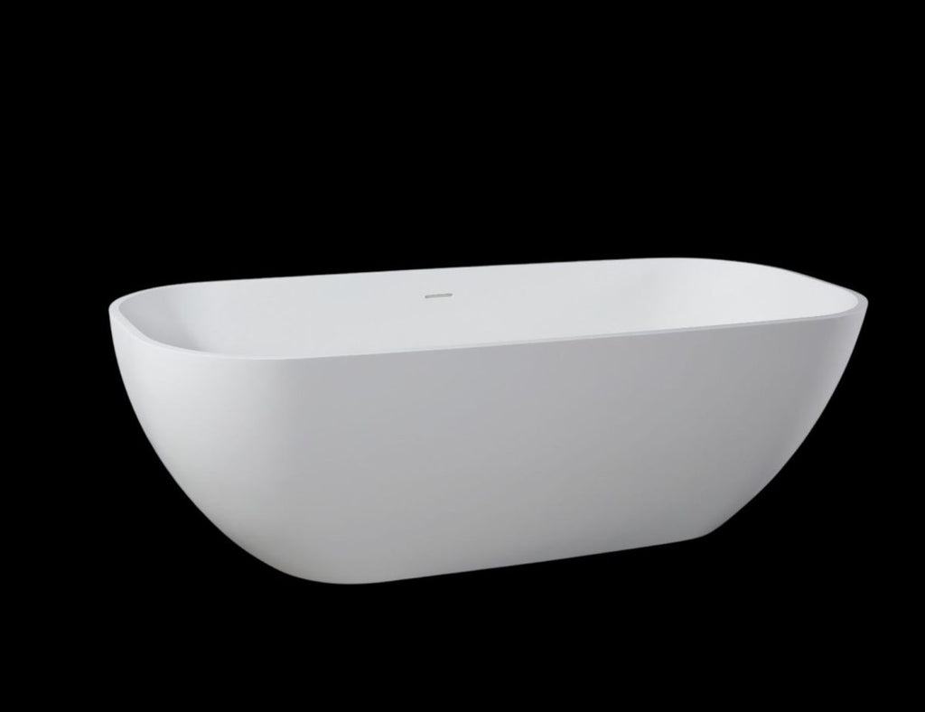 Kaskade Cassandra Freestanding Stone Bath - Matte White