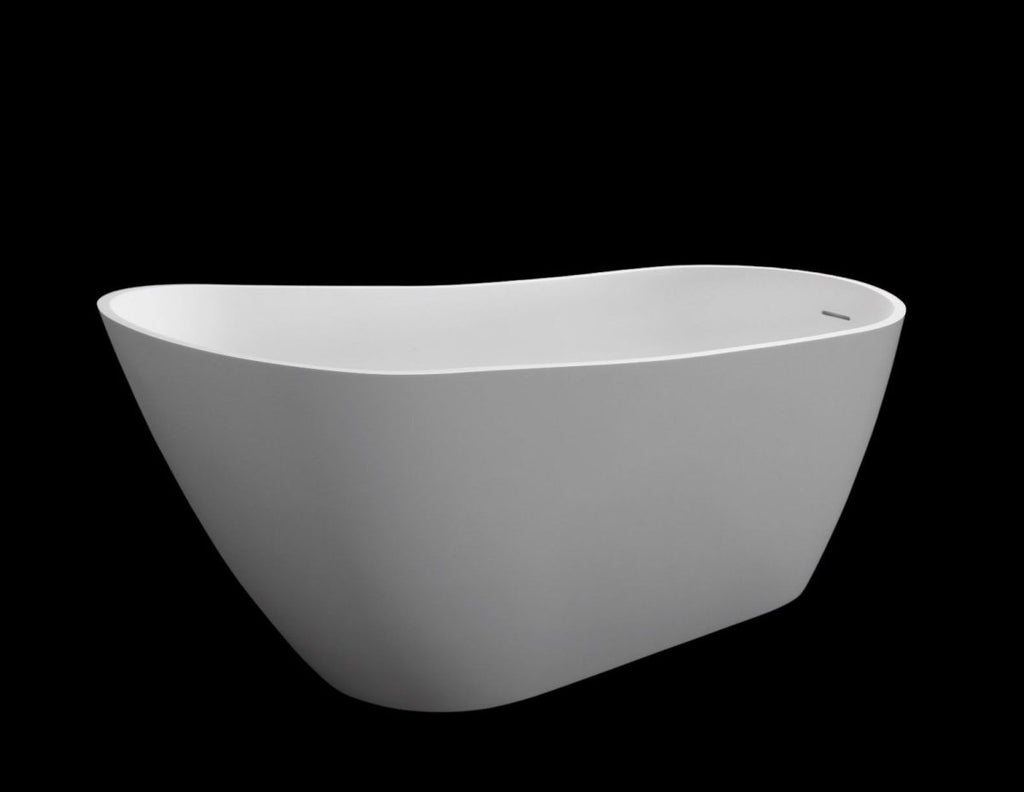 Kaskade Hannah Freestanding Stone Bath - Matte White