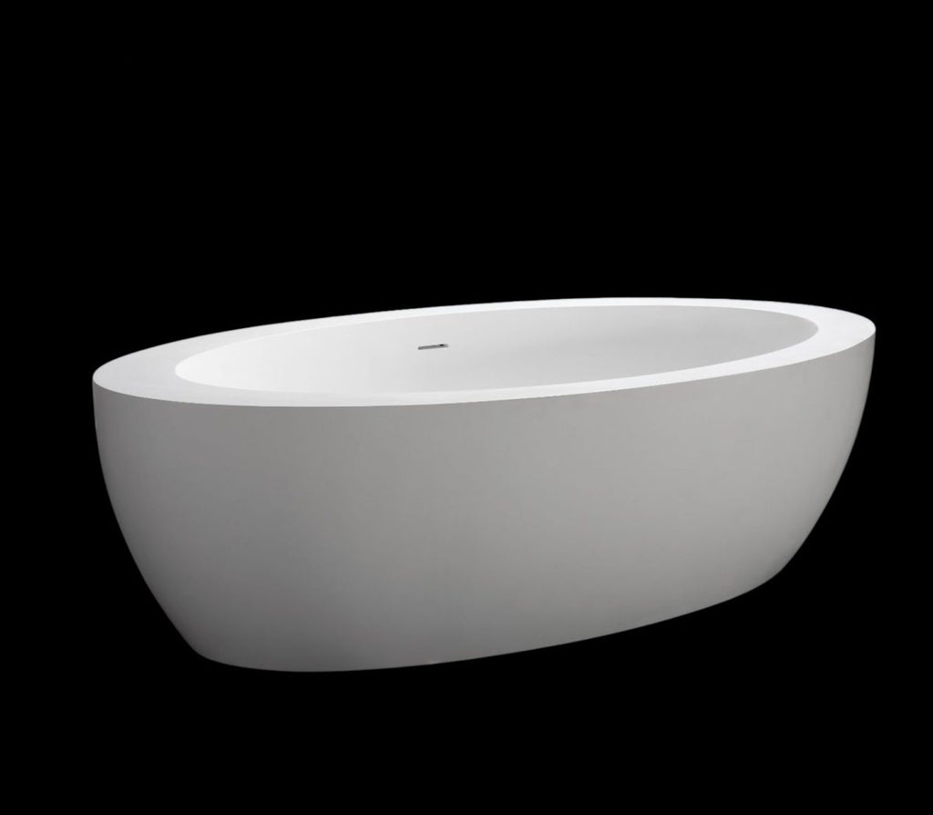 Kaskade Elizabeth Freestanding Stone Bath - Matte White