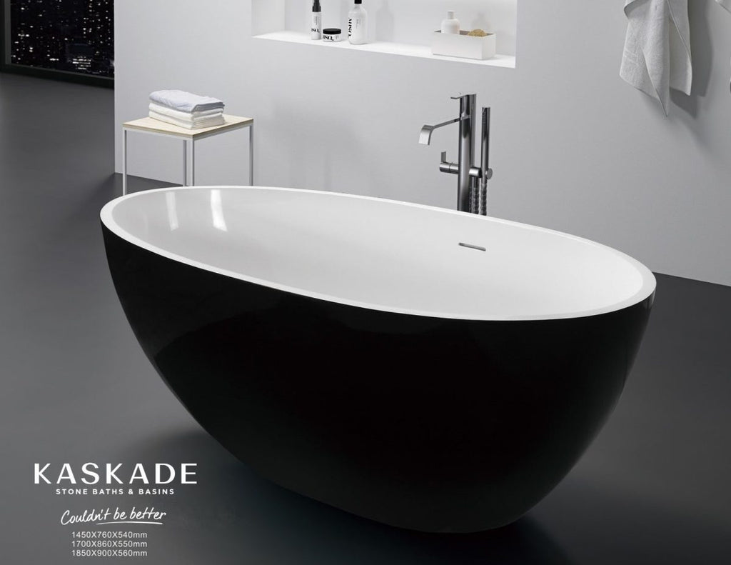 Kascade Karolina Freestanding Stone Bath - Matte Black