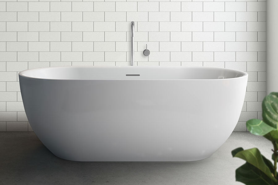 Decina Valentina Freestanding Bath 1500 1700mm - Gloss White