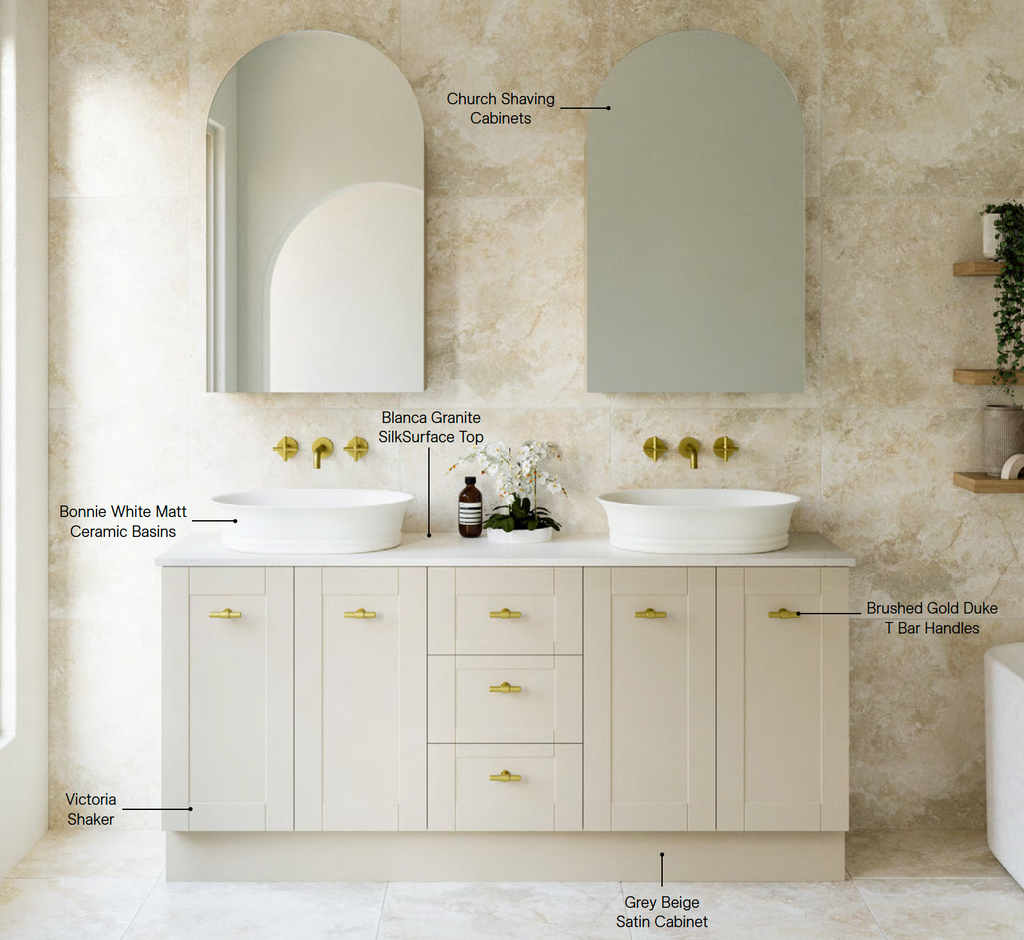 Timberline Victoria Floor Standing Vanity with Above Counter Basin