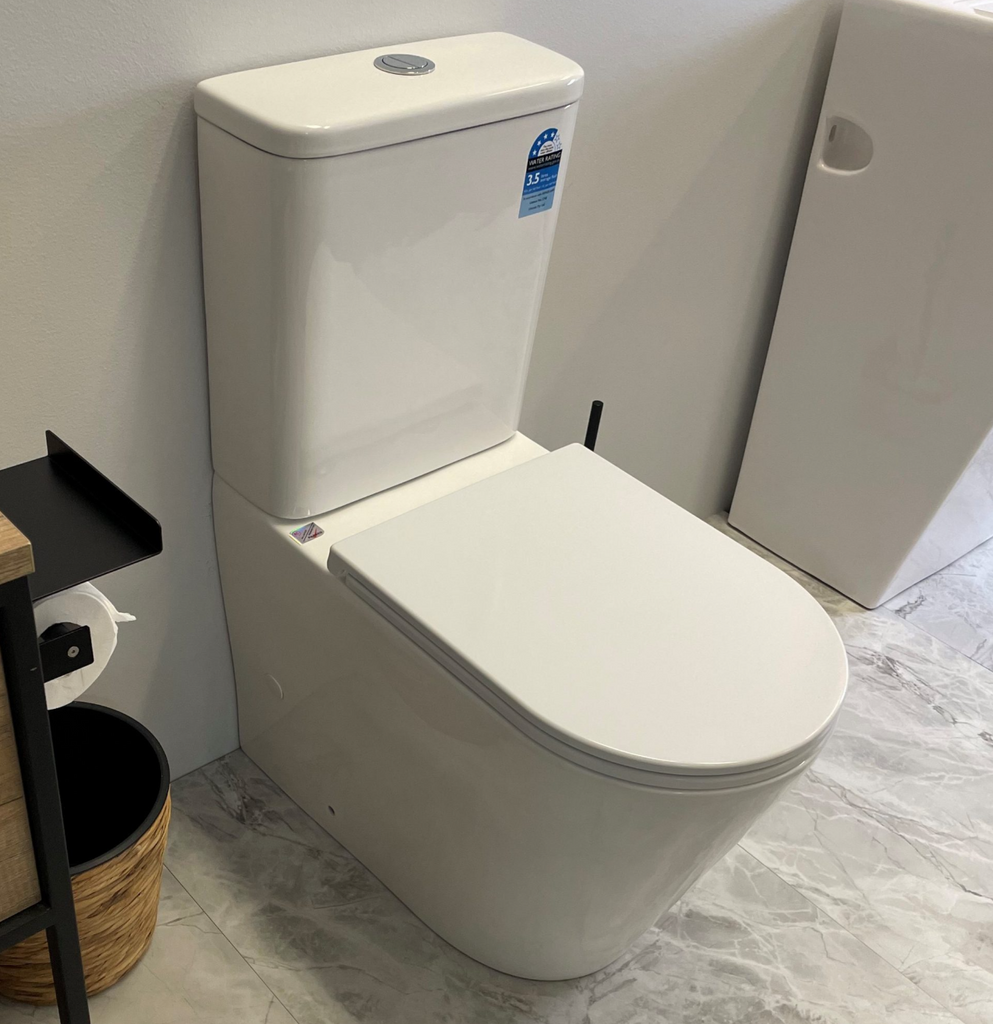 Voro Back to Wall Toilet Suite Gloss White