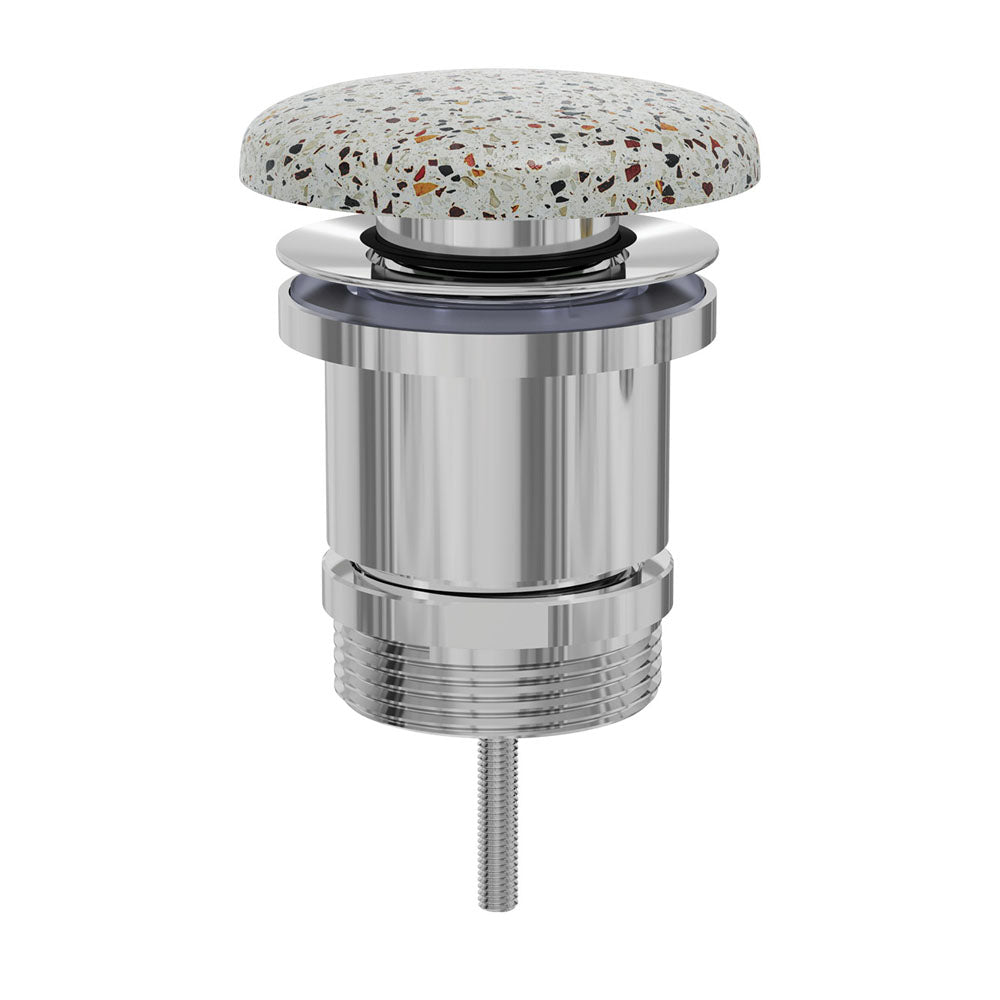 Fienza Universal Pop-Up/ Pull-Out Basin Waste - Terrazzo Concrete