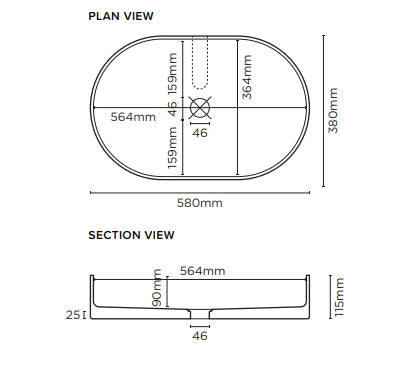 Nood Co Pill Basin Surface Mount - Musk