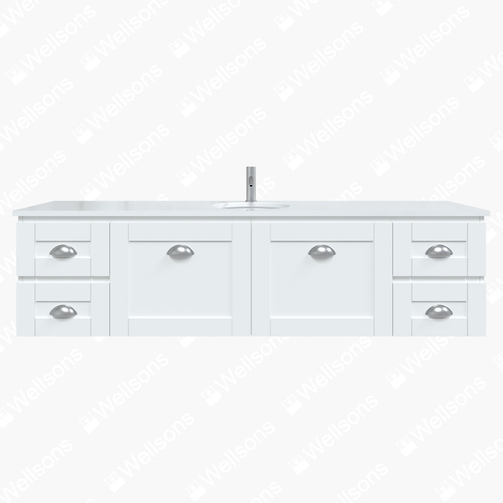 Timberline Victoria Wall Hung Vanity with Silksurface Top & Under Counter Basin