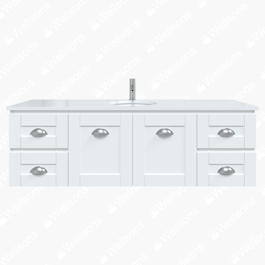 Timberline Victoria Wall Hung Vanity with Silksurface Top & Under Counter Basin