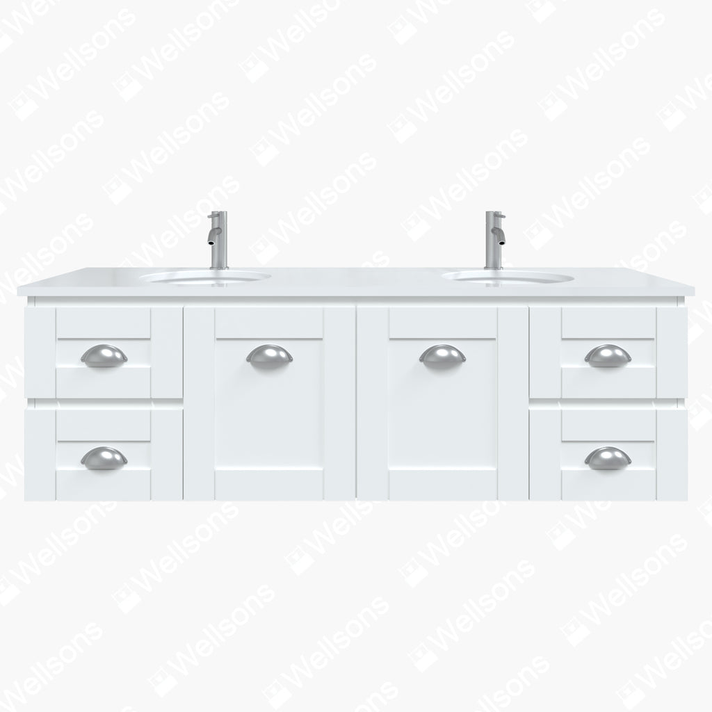 Timberline Victoria Wall Hung Vanity with Silksurface Top & Under Counter Basin