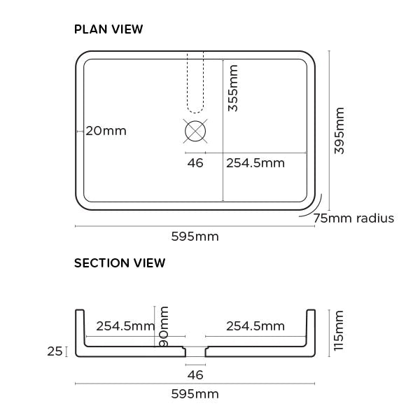 Nood Co Vesl Rectangle Surface Mount - Musk