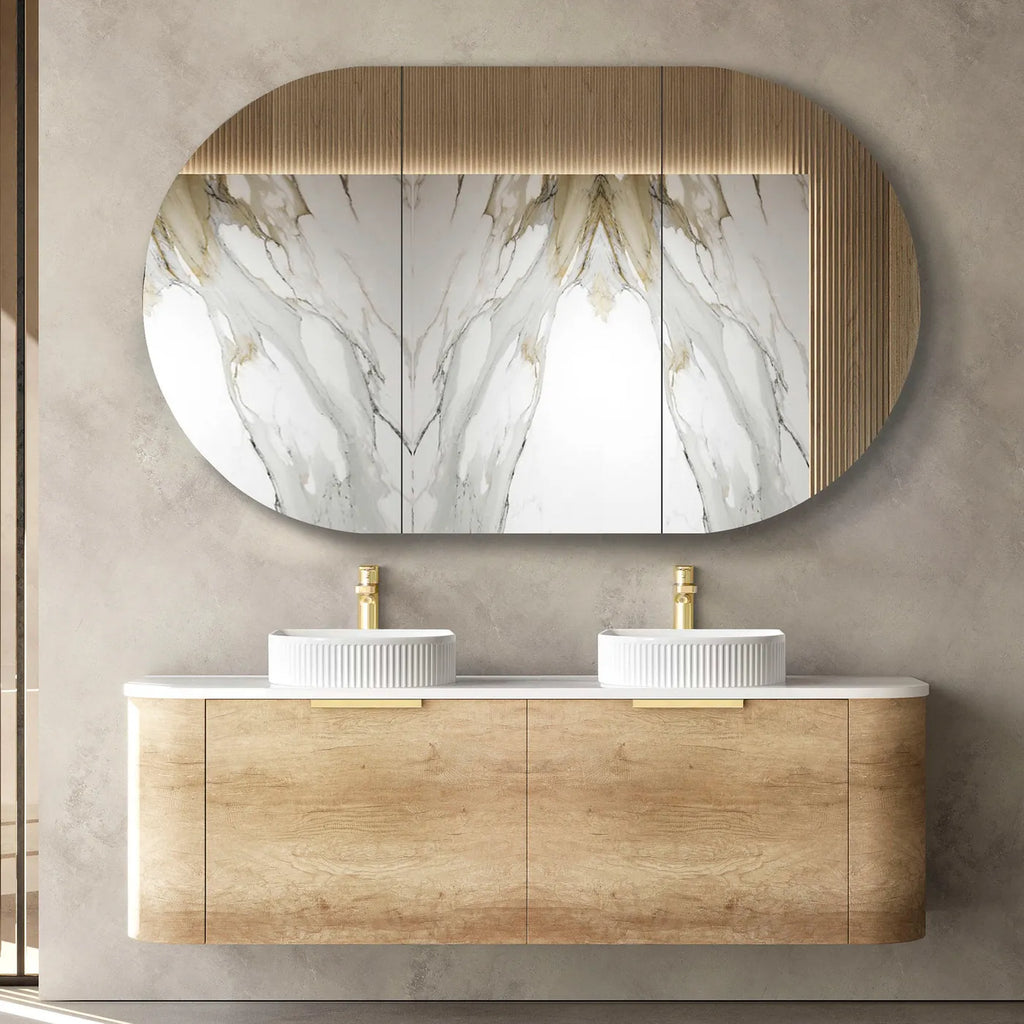 Otti Bondi Wall Hung Vanity - Natural Oak